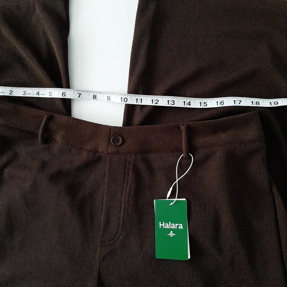 Halara Dark Brown Wide Leg Comfort Pants Size Medium